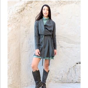 GAIA CONCEPTIONS Belted Cocoon Tunic Jacket, SM